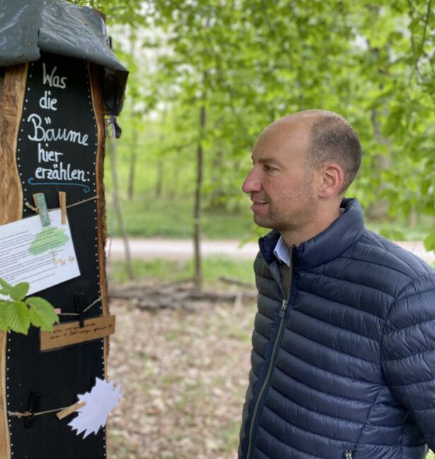 Klaus Eckert im Wald